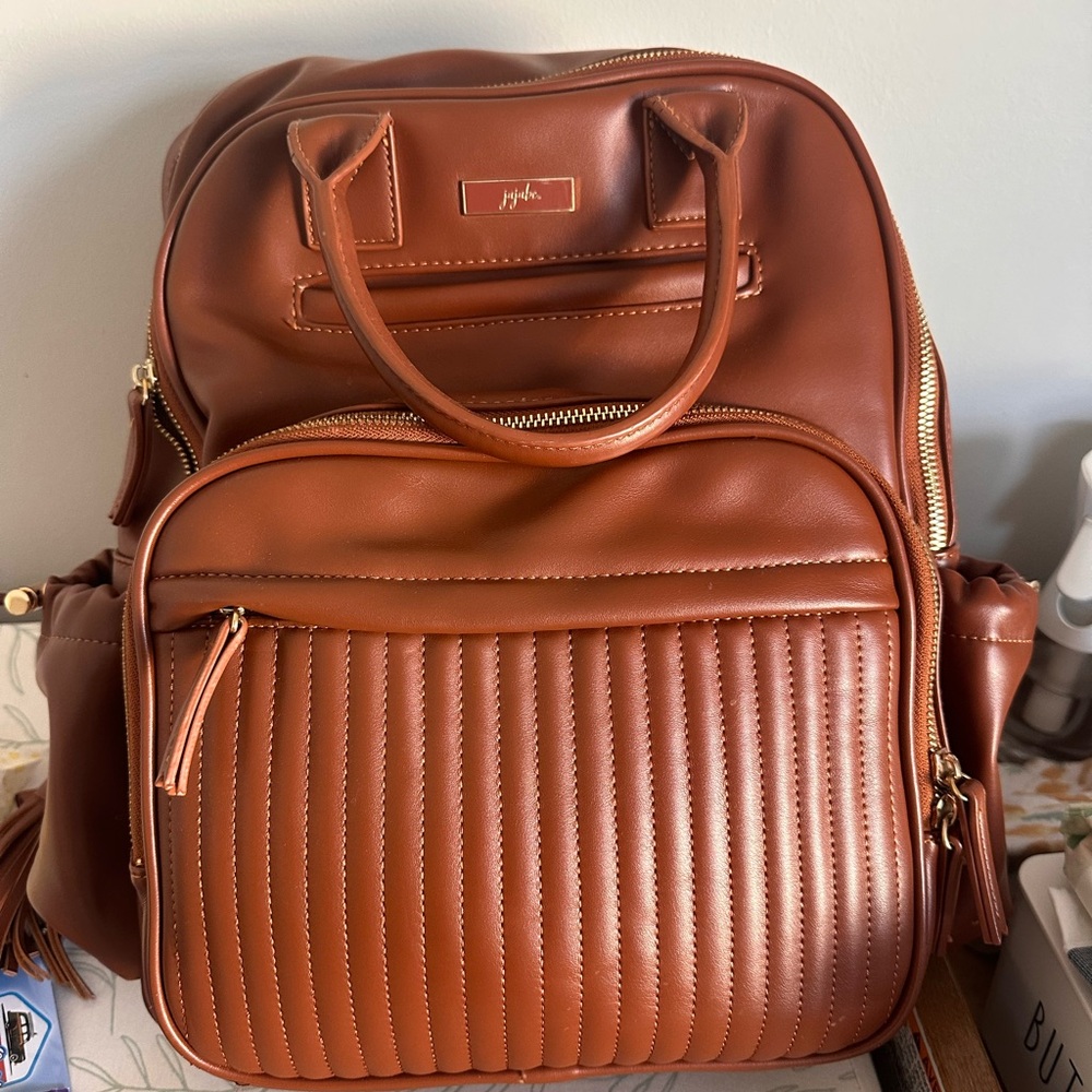 JUJUBE Brown Leather Diaper bag
